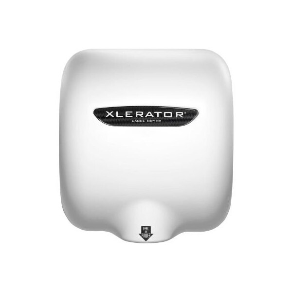 Excel Dryer Xlerator Automatic Hand Dryer W/Noise Reduction & HEPA Filter, White, 110-120V 602161AH - main